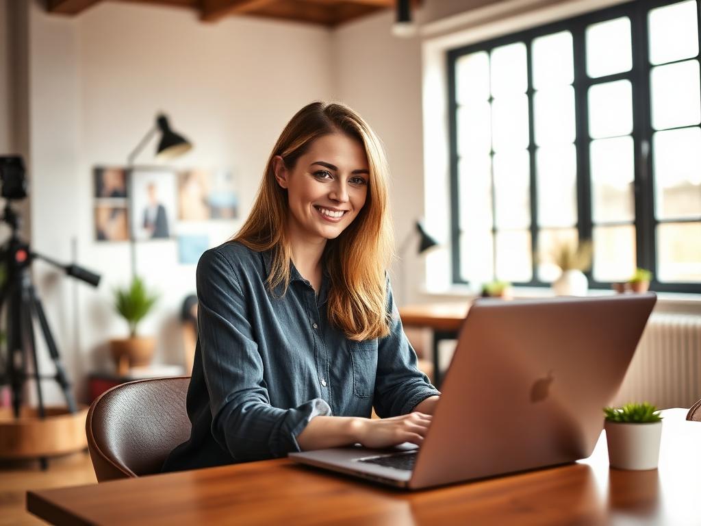 Affordable Websites London — Designer working on laptop in London studio, Smarter Website Pro